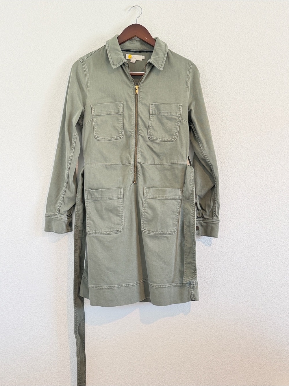 Boden Olive Green Utility Dress Size US8